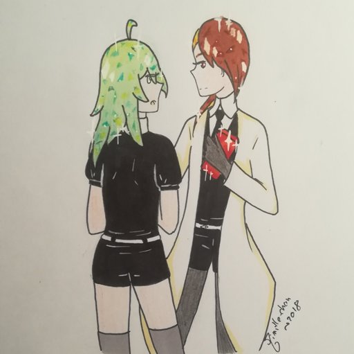 Dessin De Fluorine Verte Mon Oc Et Rutile Houseki No Kuni Amino