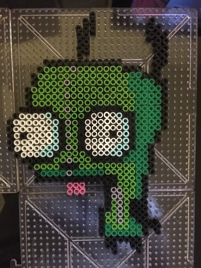 Invader Zim Gir Perler Bead Art Cartoon Amino