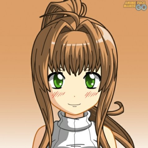 Monika (Made in Anime Face Maker Go by Gen8) | Doki Doki Literature Club!  Amino