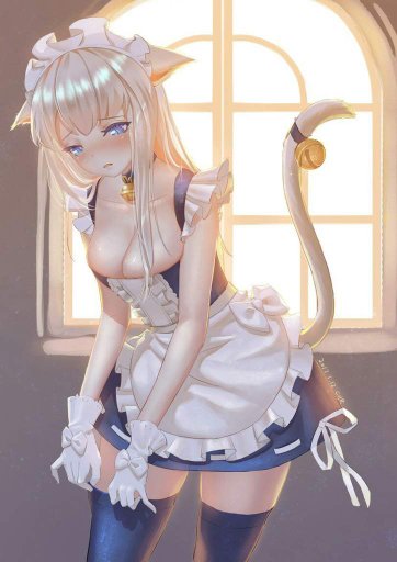 Cat girl maid anime