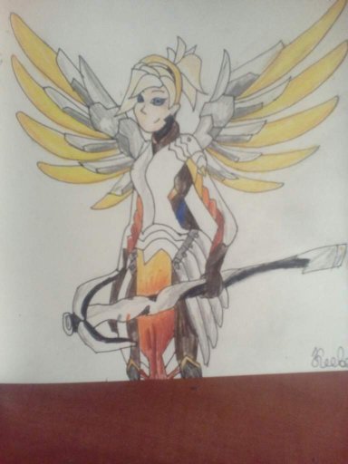 Я нарисовала мёрси :3 | Overwatch Official Amino Amino