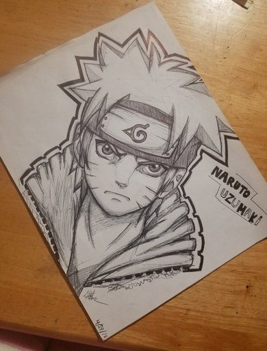 Naruto Uzumaki Ballpoint Pen Drawing | Naruto Amino