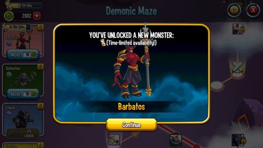 monster legends demonic maze barbatos