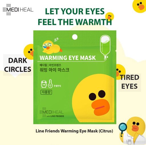 mediheal warming eye mask