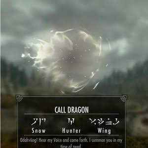 how to summon dragon skyrim