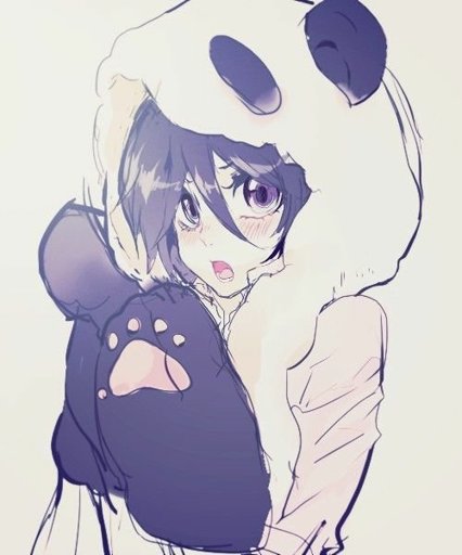 panda hoodie anime