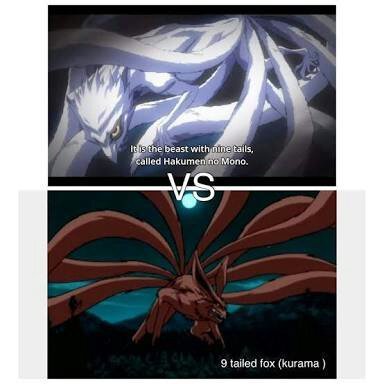 hakumen no mono vs kurama kyuubi anime amino