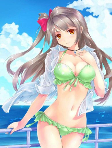 Hot anime girls in swimsuits