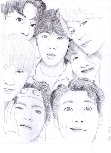 Featured image of post Sketches Of Bts High quality bts sketch gifts and merchandise