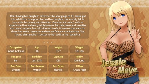 Jessie Maye Wiki Huniepop Official Amino