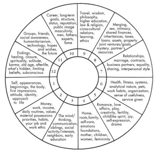astrology house wheel meanings