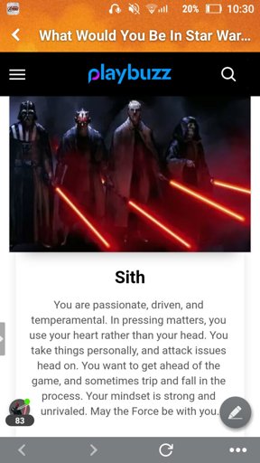 Personality Test Results Star Wars Amino