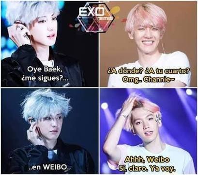 Memes Al Estilo Chan Y Baek Osea Chanbaek Park Chanyeol Amino