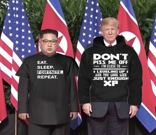 Donald Trump Kim Jong Un Fortnite T Shirt Faze Trump And Kim Jong Xxepic Gamerxx Xdddddd 420 Mlg Dank Memes Amino