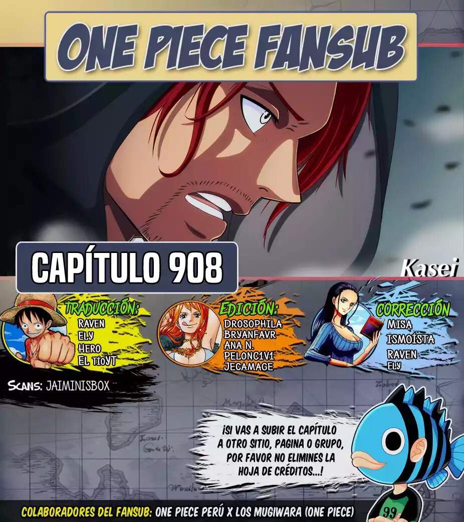 Manga One Piece 908 Wiki One Piece Amino
