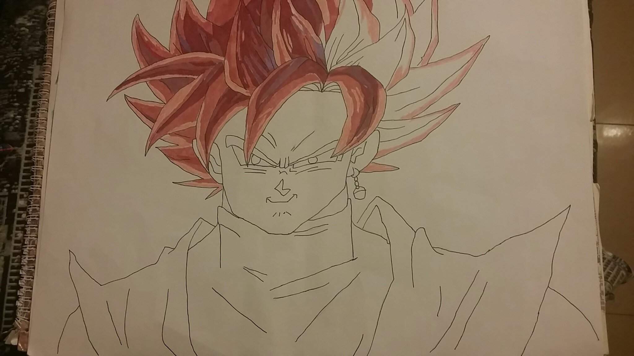 Goku Black Fase Rosé Dibujarte Amino 0091