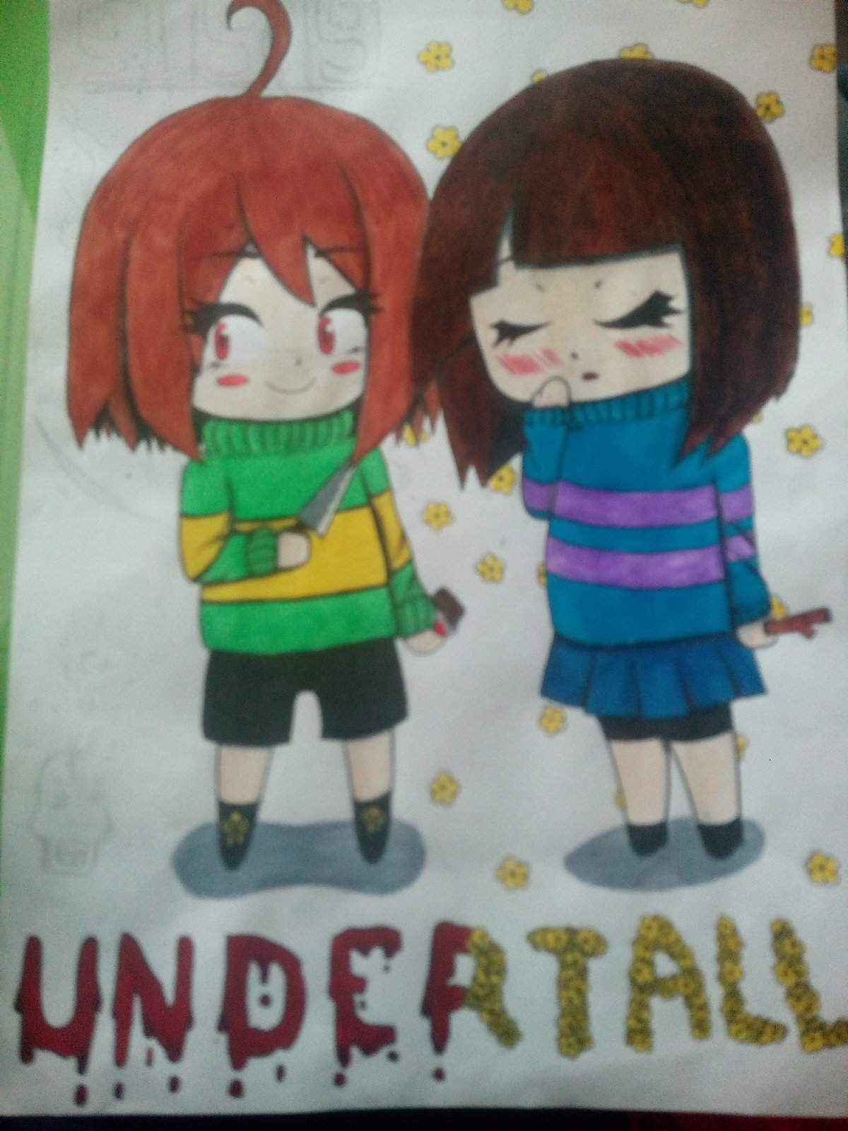 Frisk Et Chara ! Svp J'ai Envie De Dessinée Du Undertale Ou Des AU Mais ...