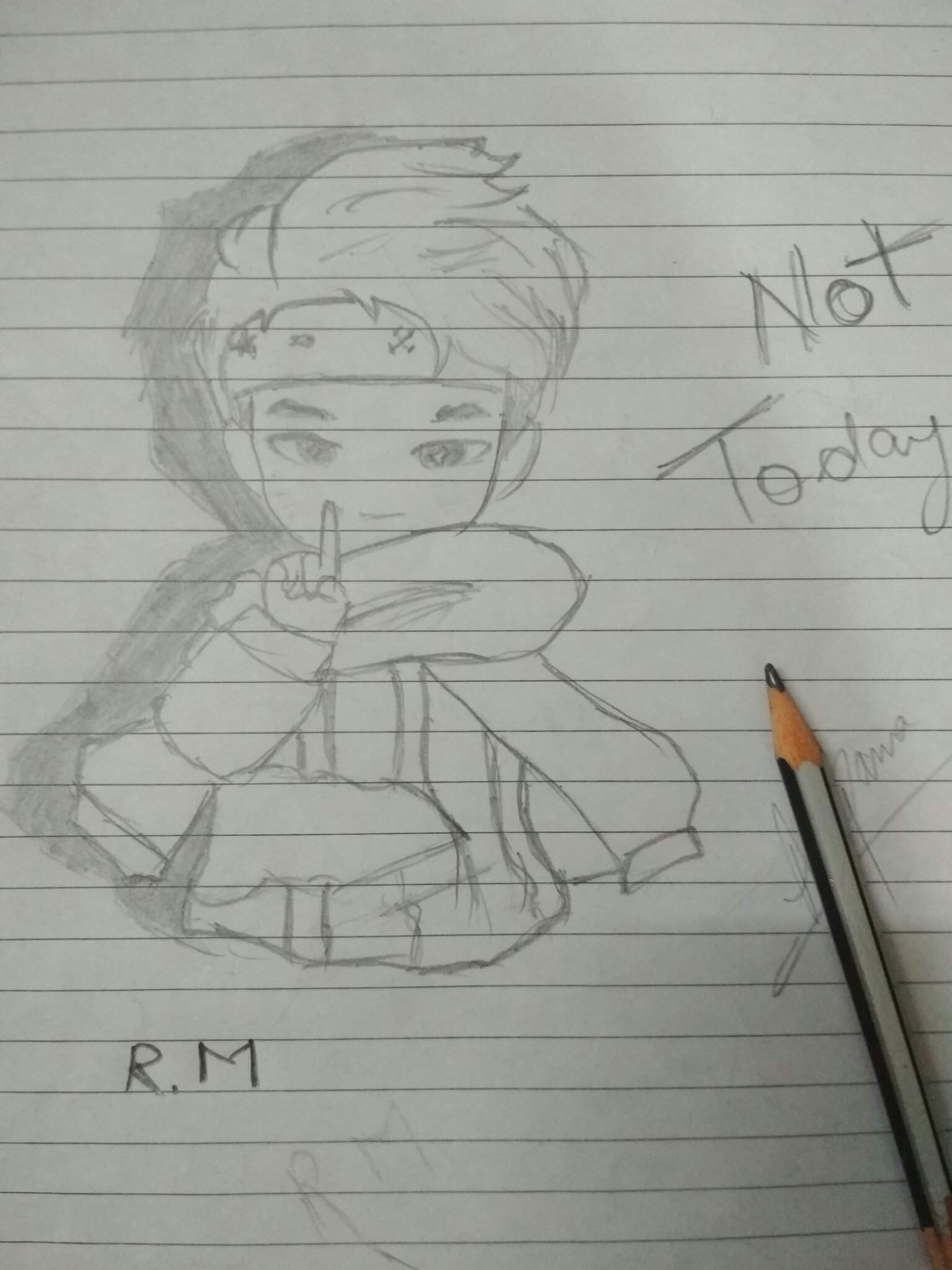 Anime drawing of RM | ARMY's Amino