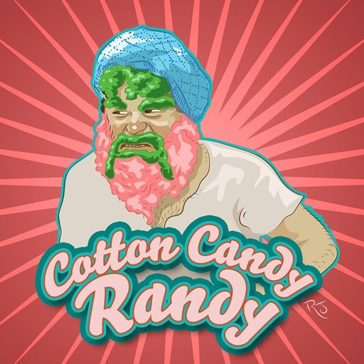 cotton candy randy tshirt