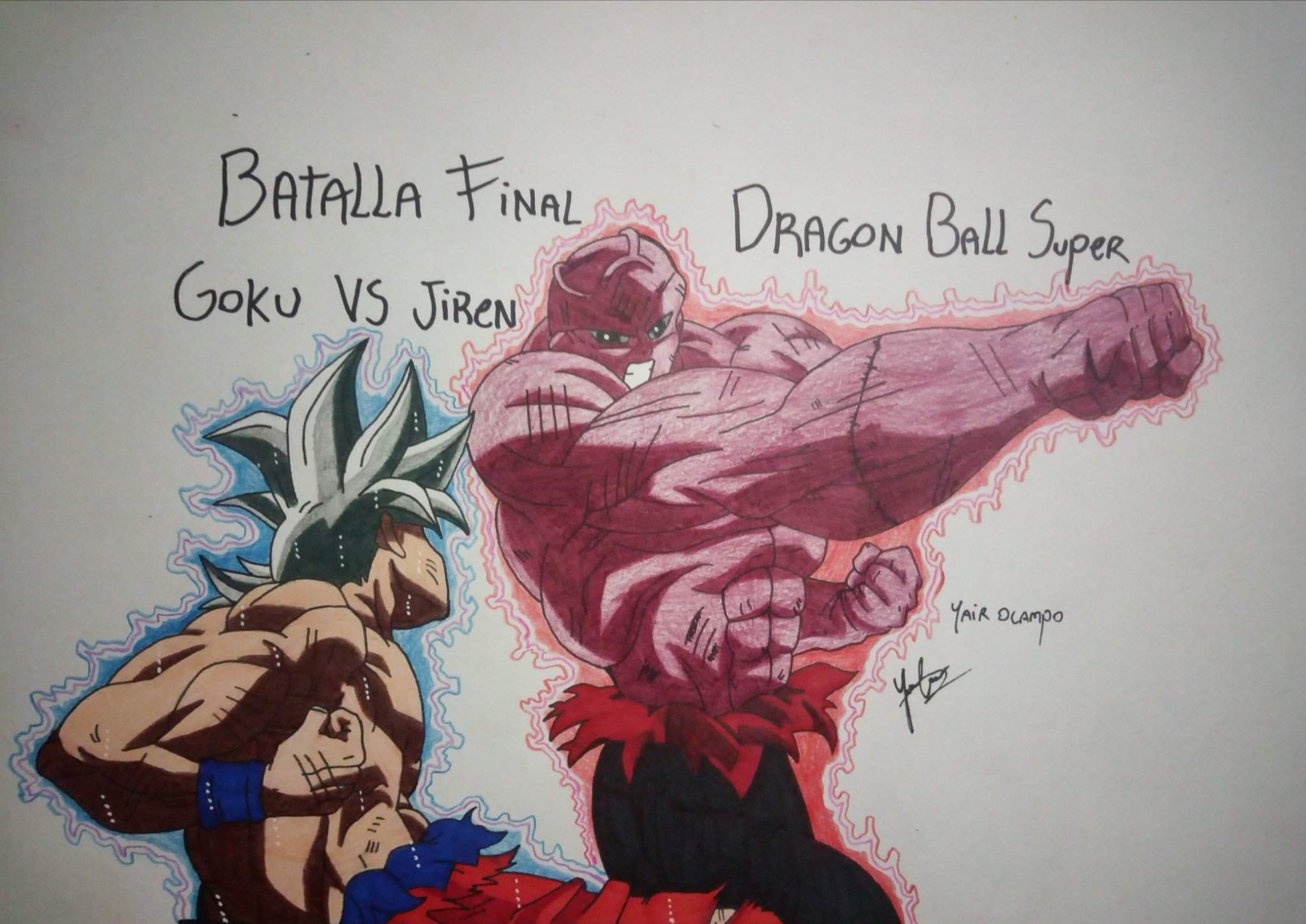 Dibujo de Goku Vs Jiren | •Dibujos y Animes• Amino
