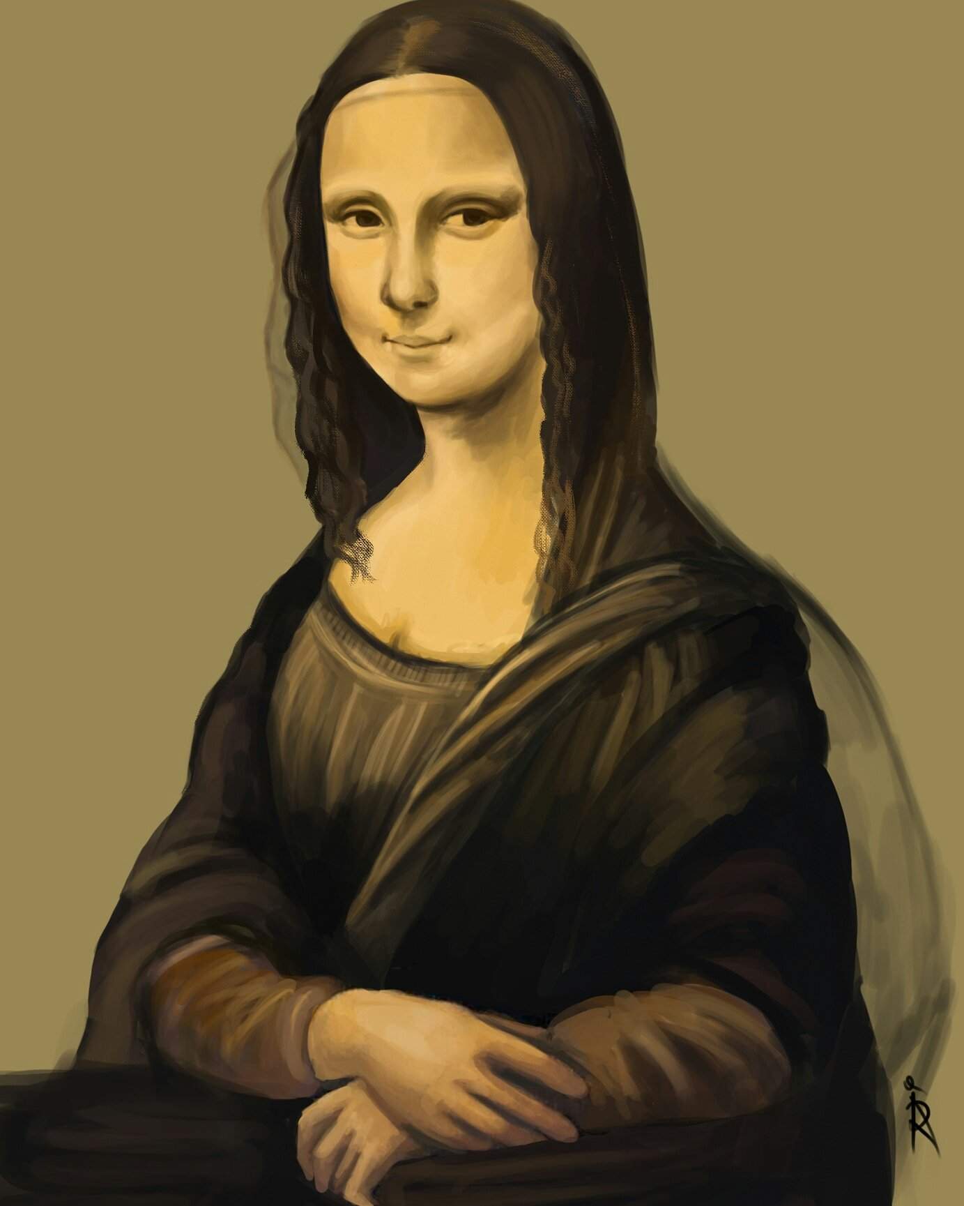 Мона Лиза нарисовать