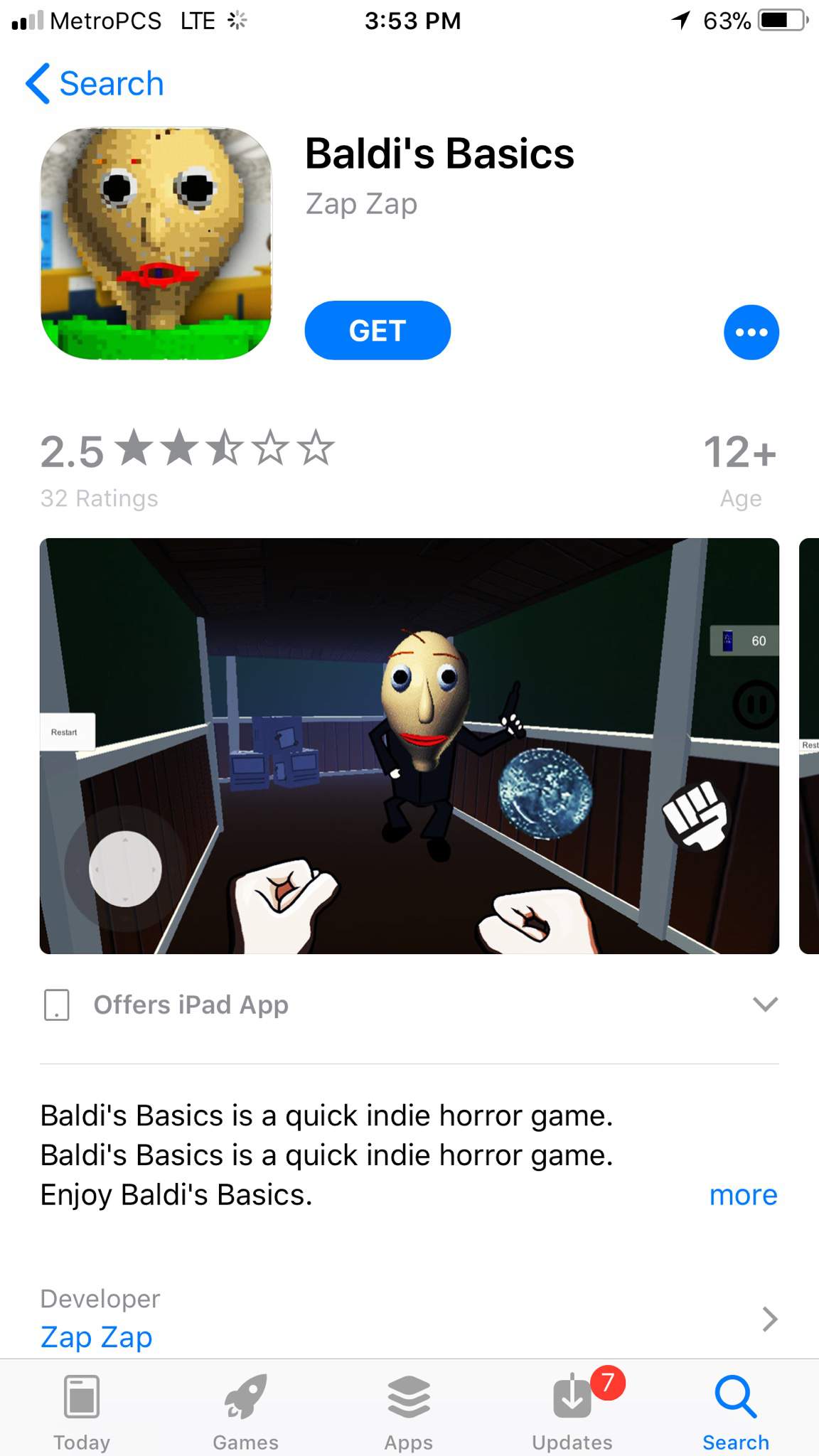 Baldis Basics Game Online