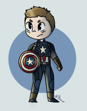 Cute Captain America- Drawing | Marvel Amino
