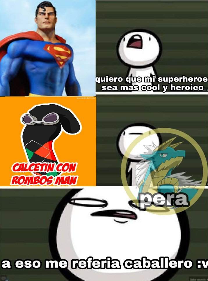 Calcetin Con Rombos Man Best Hero Ever >:3 