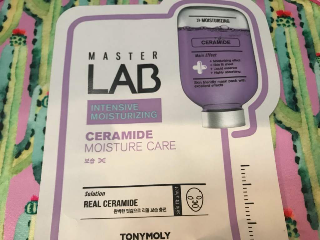 Tony moly master labs mask review ceramide Korean Beauty Amino