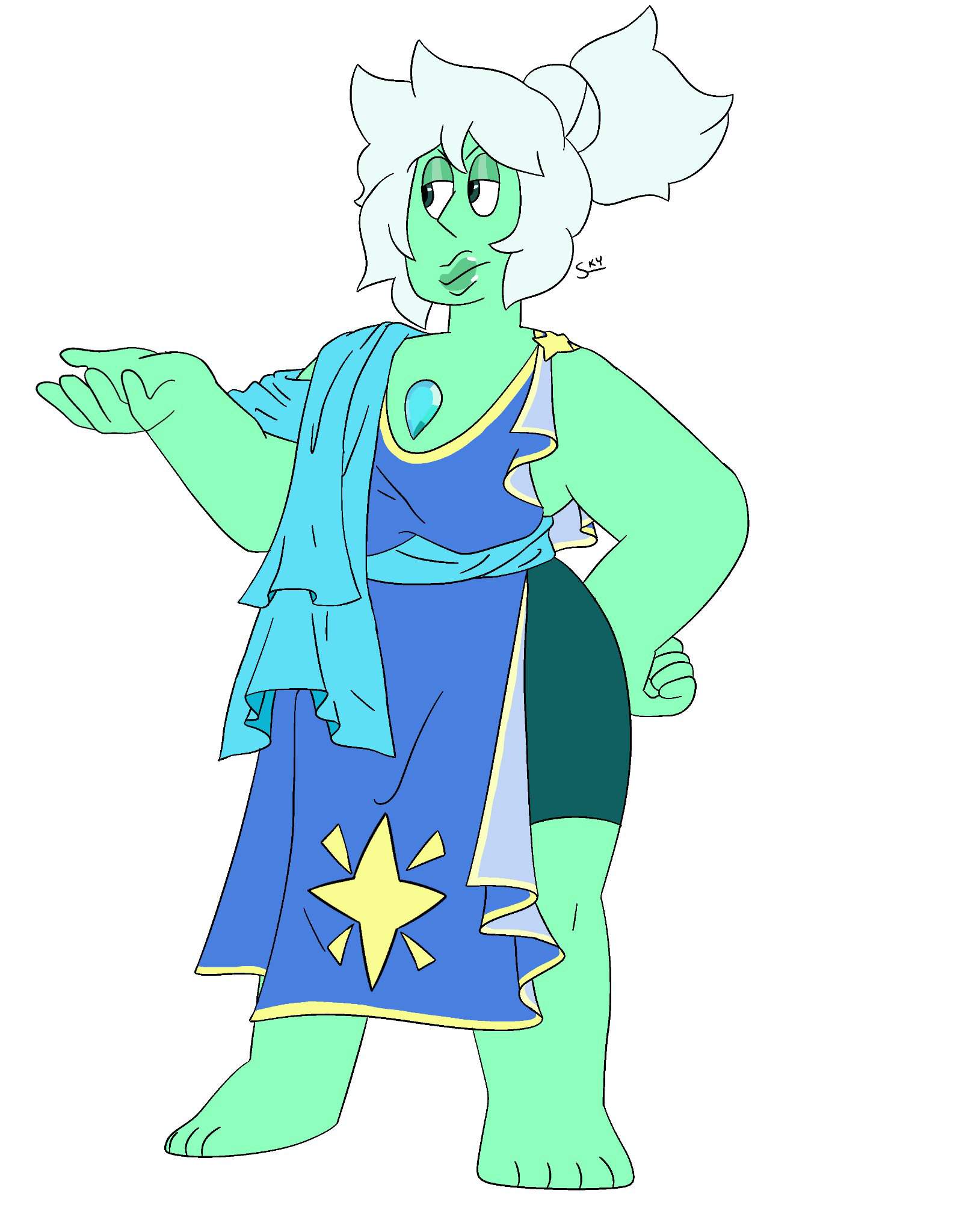 Aqua Aura Mythology Ball Outfit Steven Universe Amino