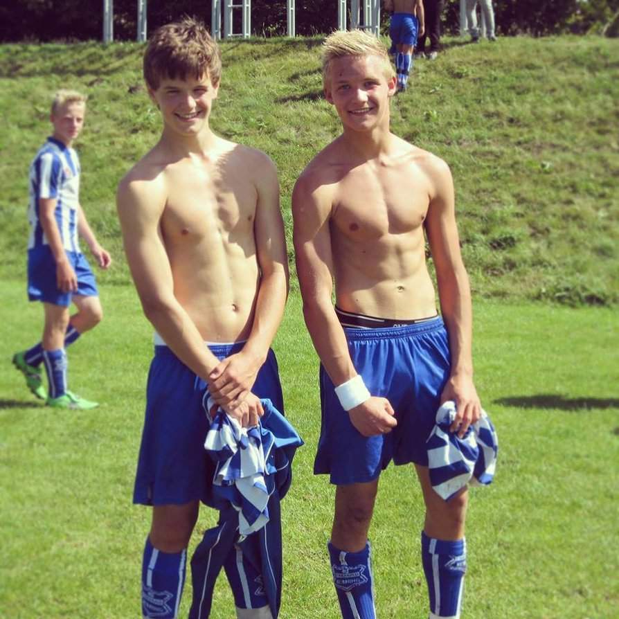 Soccer twink horsing around dancing naked free porn pic