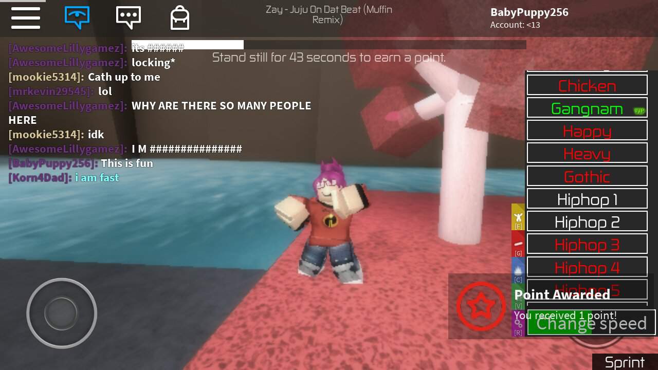 Me Playing A Dancing Game In Roblox Roblox Amino