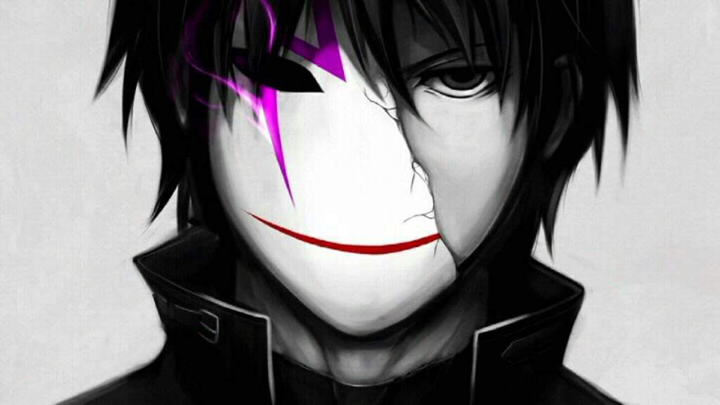 Anime boy wearing mask
