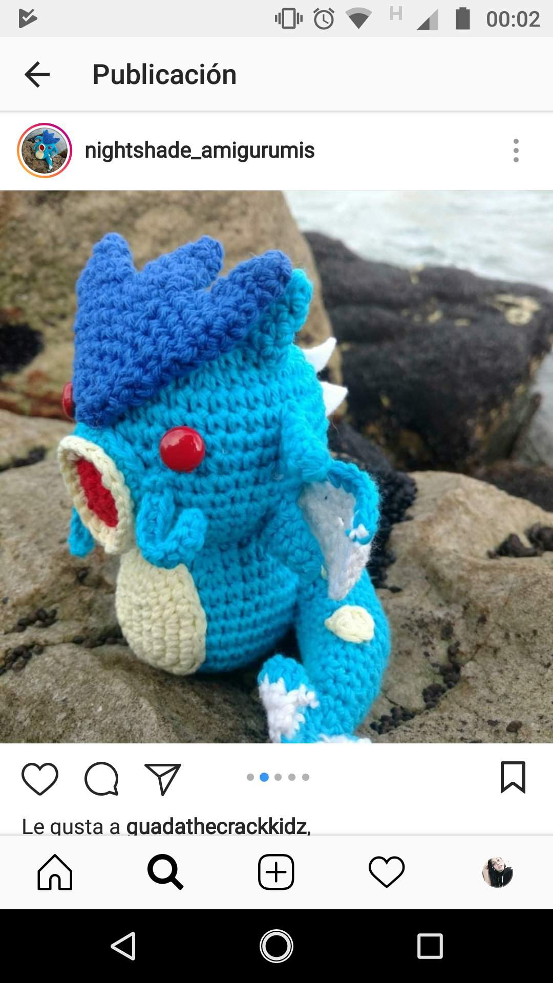 130 Gyarados  Pokémon crochet challenge