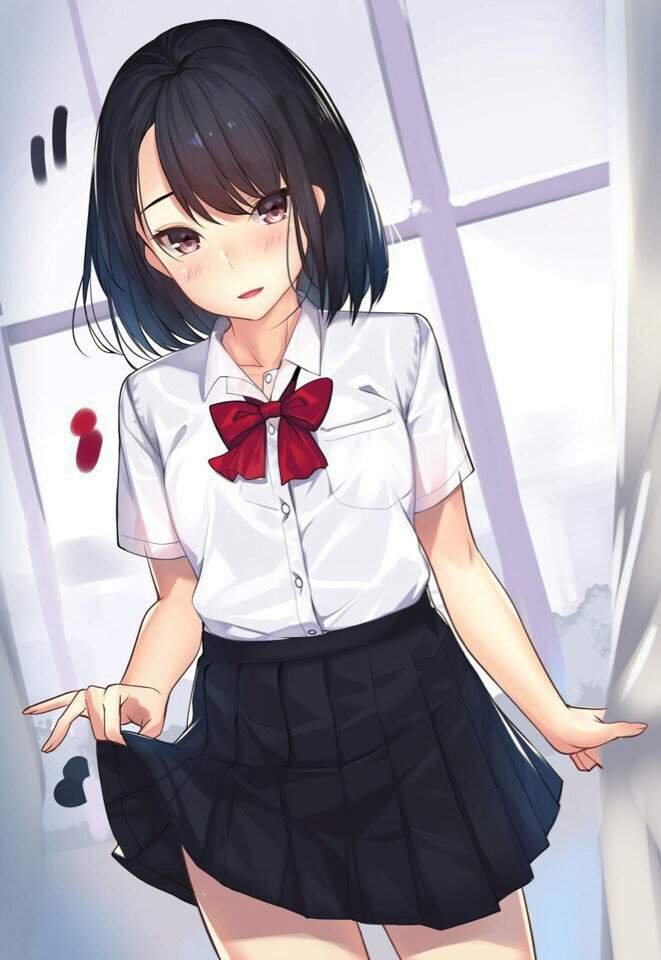 Anime girl in dress