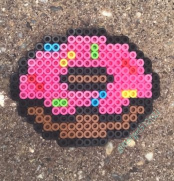 Mini Perler Bead Donut Crafty Amino