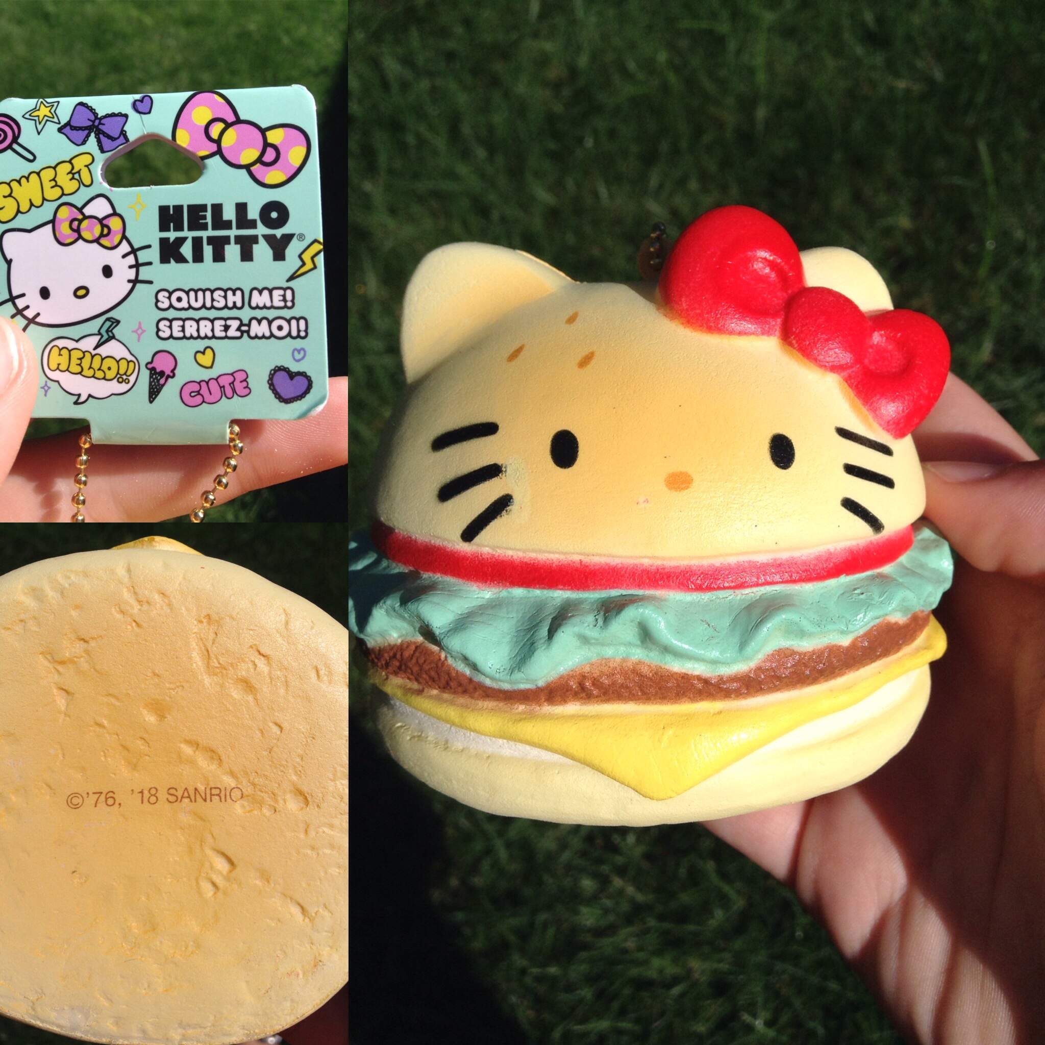 hello kitty burger squishy