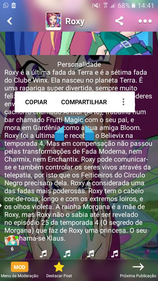 Roxy Wiki Mundo M Gico Das Winx Amino