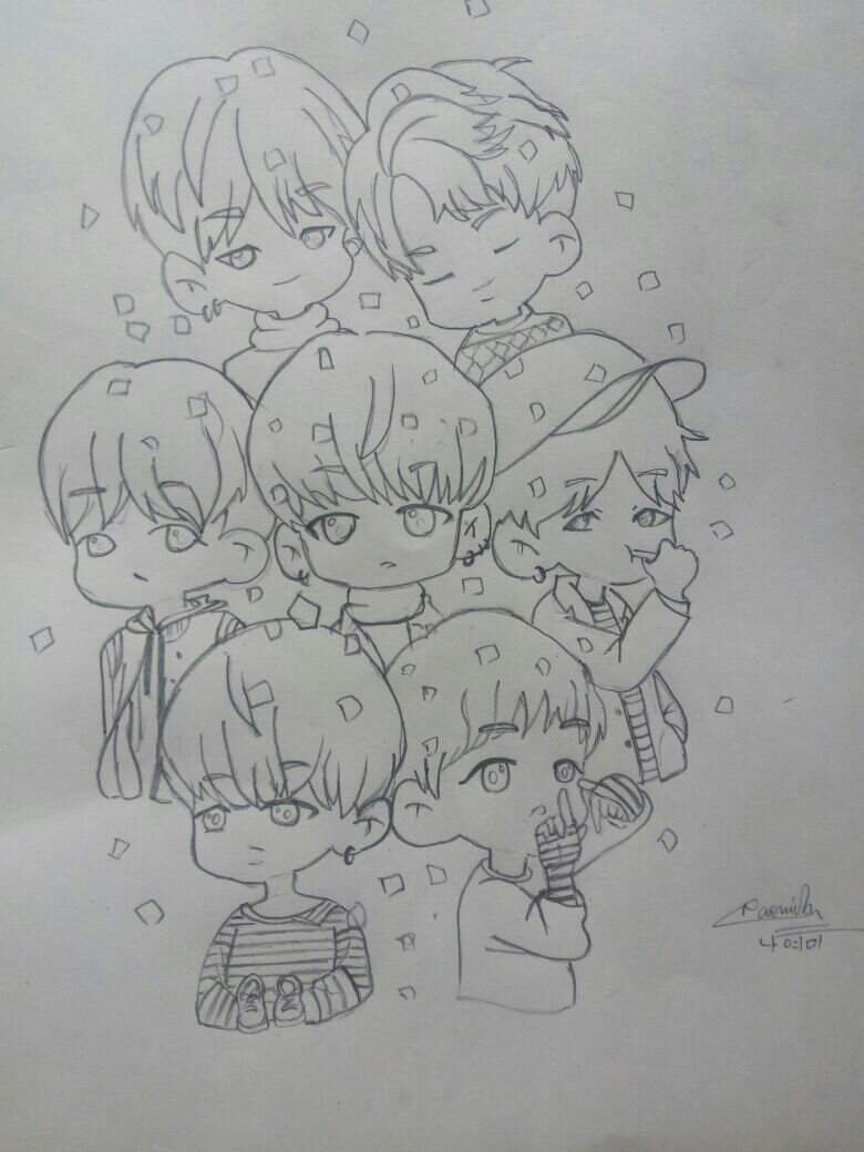 BTS Chibi Fan Art ARMY S Amino