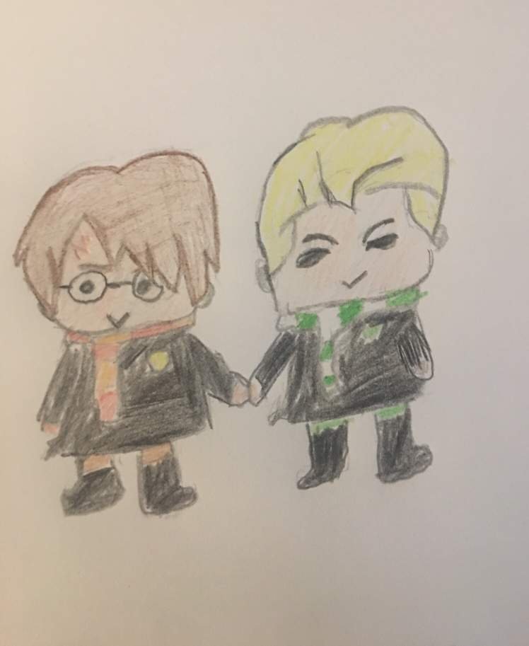 This is my drawing of drarry. Drarry Amino