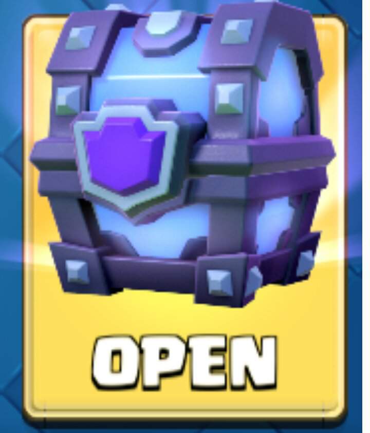 opening a super magical chest in clash royale