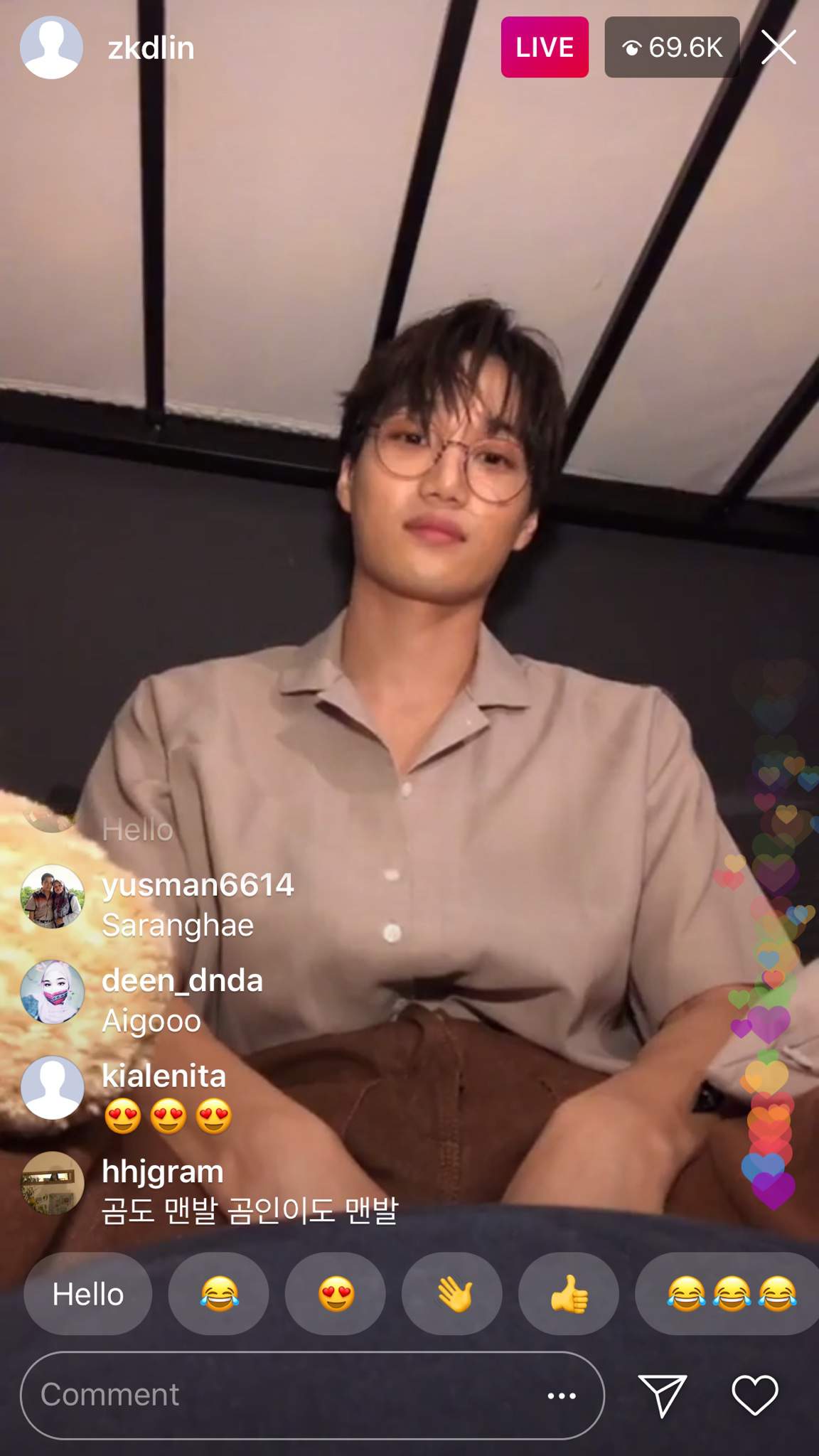 Kai First Instagram Live Exo L S Amino