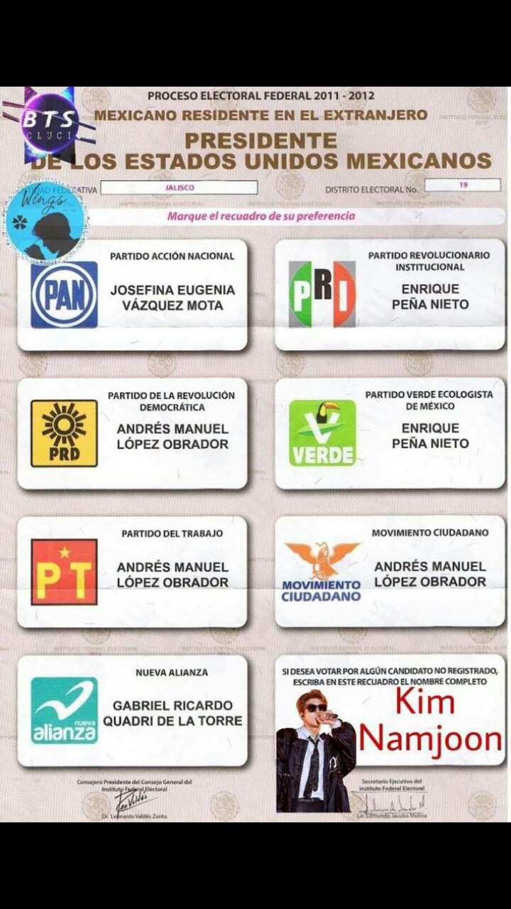 La única cartilla donde voy a votar ARMY's Amino Amino