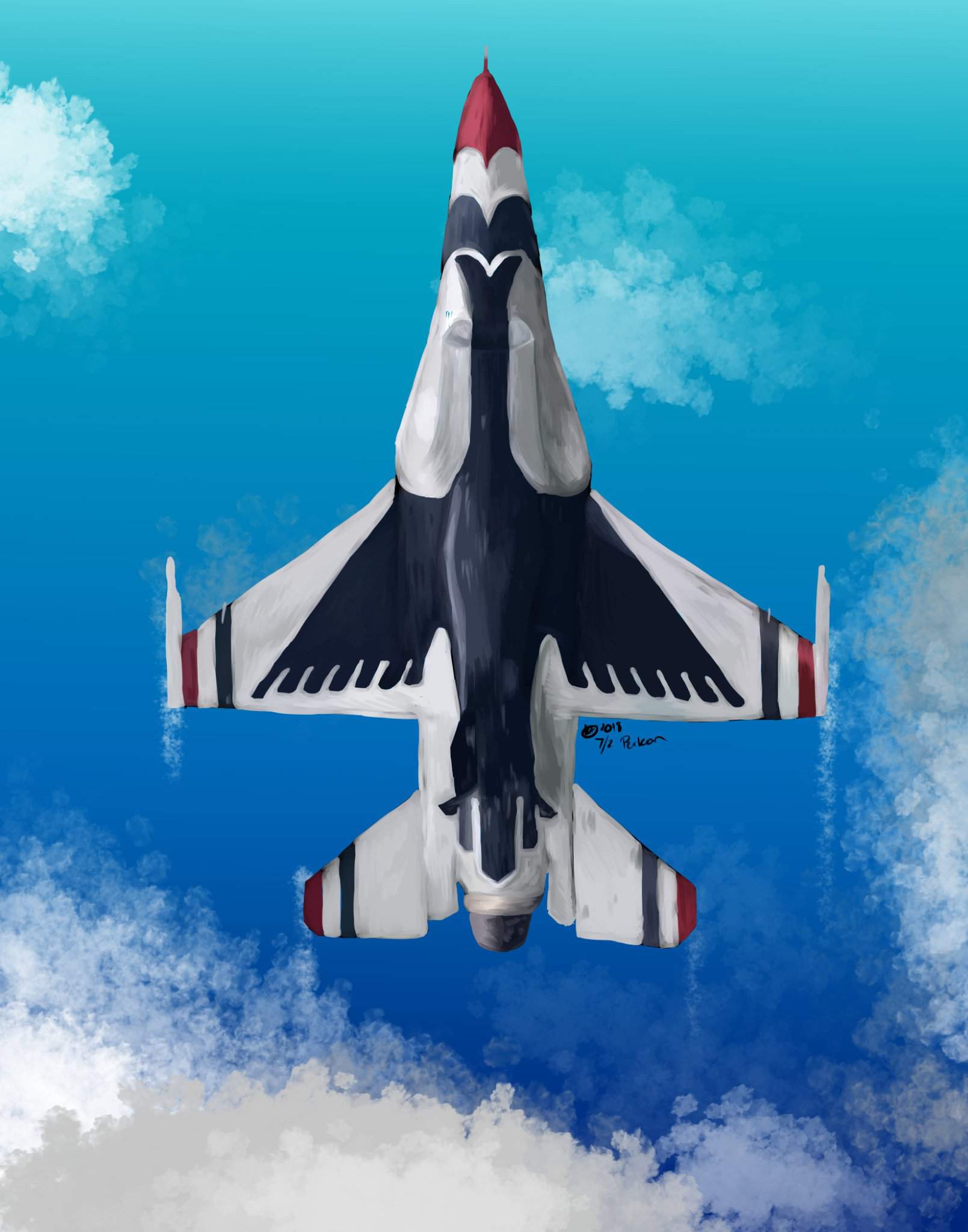 Usaf Thunderbird Poster Deviantart Artists Amino