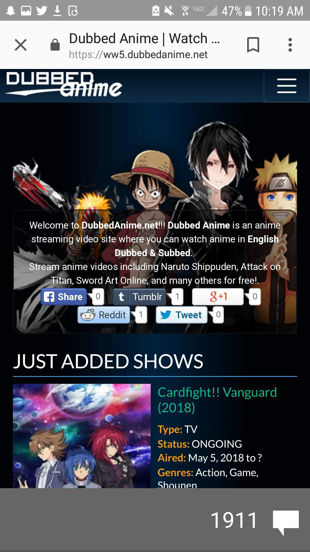 Dubbed Anime Websites Free