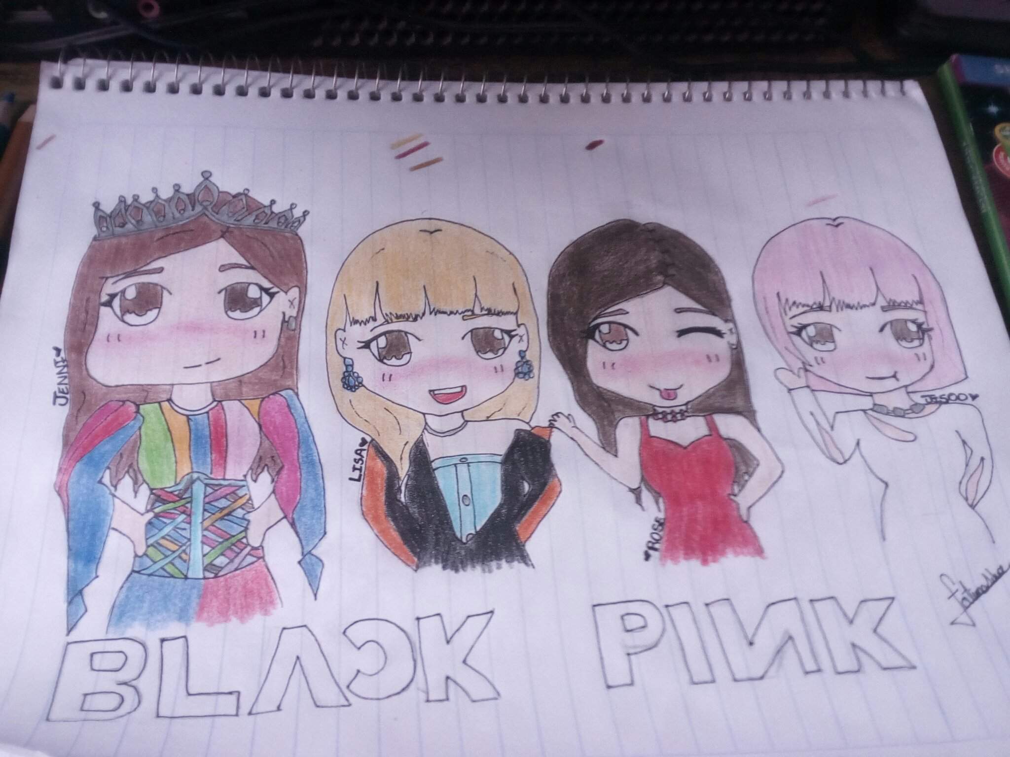 Dibujo blackpink Chibi. | •BLACKPINK• Amino