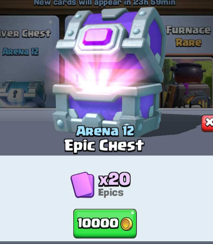 clash royale legendary from epic chest