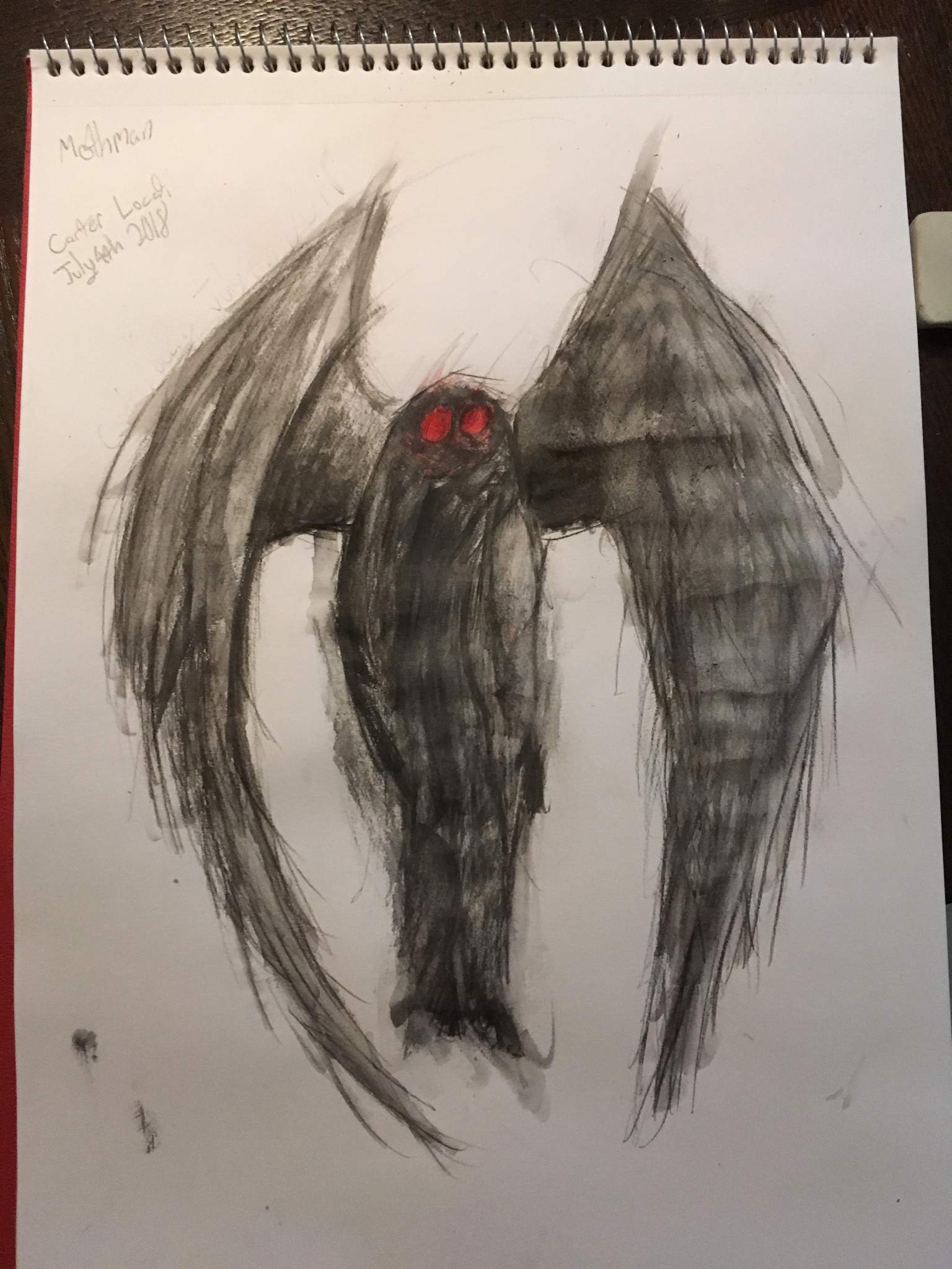 Mothman Drawing Horror Amino