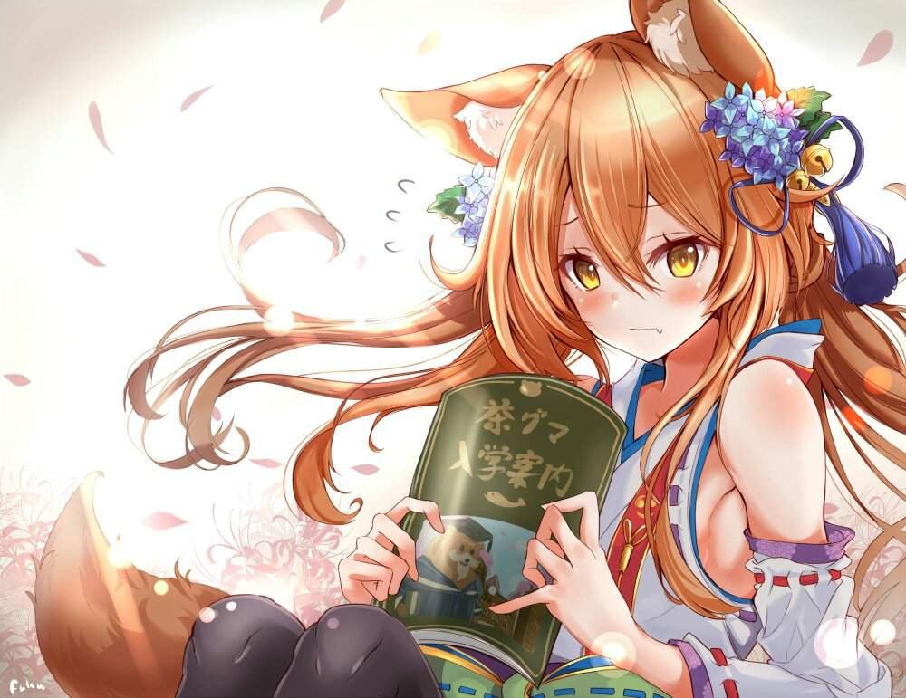 Anime girl with fox ears