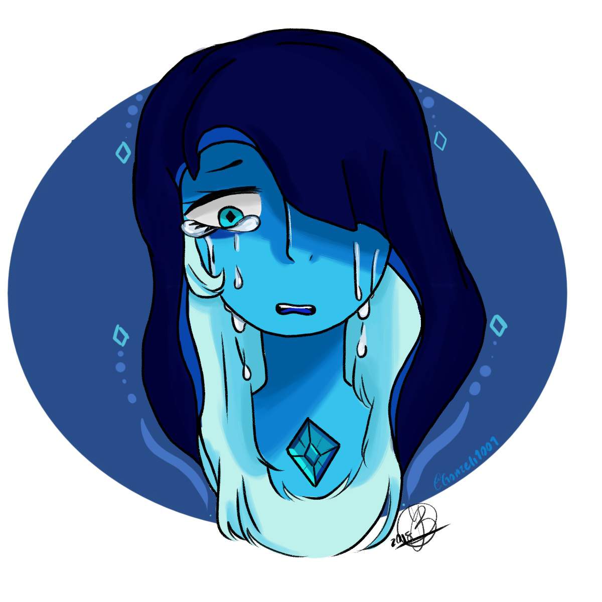 💎blue Diamond💎 Drawing Amino